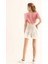 Kuşaklı Kadın Şort Kemik Y9912604_019 5