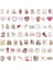 Master Vintage Pembe Estetik Kolaj Çıkartma Seti, 60 Parça, Sevgililer Günü Temalı, Dizüstü Bilgisayar Için Su Geçirmez Sticker 4