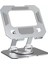 Tablet Standı 360 Derece Dönebilen Tablet Stand Katlanabilir Metal Tablet Tutucu Standı Tablet ve Telefon Tutucu Stant Tablet Tutucu Metal (Metalik Gri) 1