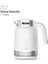 Smart Akıllı Kettle Paslanmaz Çelik Çift Katmanlı Mobil Uygulama Kontrollü Dijital Dokunmatik Otomatik Kapanma Hızlı Kaynatma Kolay Temizlik Kaçak Akım Korumalı Su Isıtıcı 1.7 Lt (Beyaz) X7102 4