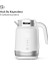 Smart Akıllı Kettle Paslanmaz Çelik Çift Katmanlı Mobil Uygulama Kontrollü Dijital Dokunmatik Otomatik Kapanma Hızlı Kaynatma Kolay Temizlik Kaçak Akım Korumalı Su Isıtıcı 1.7 Lt (Beyaz) X7102 5