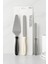 Pasta Spatula Seti, Paslanmaz Çelik, Siyah-Beyaz-Gri Saplı, Krem Sürme ve Dekorasyon Için 1