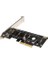 4446 Pci-E Express 3.0 X4 To Nvme M.2 M Key Ngff SSD Çevirici Dönüştürücü Kart Adaptör 3