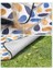 Piknik Örtüsü GCM87CU, 200 x 200 cm Büyük Plaj Örtüsü, Kamp Örtüsü, Su Geçirmez Alt Yüzey, Makinede Yıkanabilir, Katlanabilir, Bahçe, Park, Plaj, Kamp Için, Renkli Yapraklar 5