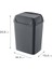 Svingi Çöp Kutusu 5 Lt Antrasit - Antrasit, Çok Amaçlı Çöp Kutusu, Büyük Boy Çöp Kutusu 2