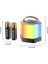 Machine Mini Kablosuz Mikrofon Hoparlör Seti, Rgb Renk Işığı ile Çift Mikrofon Karaoke Sistemi, Doğum Günü Partisi Için Taşınabilir, Açık Hava Kullanımı (Black) 2