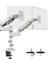 Bayou Nb H180 17-27" Çift Kol 2-9 kg Amortisörlü Monitör Standı (Beyaz) 1