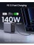 Nexode 300 W USB C Gan Şarj Cihazı, Pd3.1 Tek Bağlantı Noktalı 140 W, Çoklu Şarj Cihazı, 5 Bağlantı Noktalı, MacBook iPad iPhone Galaxy Pixel Steam Deck Kablo 240 W 1,5 M 4