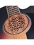 Gitarren-Sound-Hole-Cover Gitar Ahşap Ses Deliği Ses Deliği Kapağı Blok-Feedback Tampon Maun Ağacı Eq Akustik Halk Gitarları Için 4
