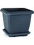 HK03 Hisar Kare Saksı No:3 Tabaklı 37 Cm, 25,5 Litre Antrasit 1
