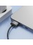 Simple Is Beauty Magsafe ile Uyumlu Kablo, Type-C To Mag 3 Şarj Kablosu – 100W Max Güç, 20V/5A Hızlı Şarj Destekli, 2m Örgü Kablo, Yüksek Güçlü Mıknatıs, Akıllı Çipli, NB287, Siyah 3