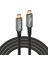 Usb4 Thunderbolt 4 8k USB C M/m 240W Hızlı Şarj 40GBPS Veri Aktarım Kablosu Ultra Hd 7680 * 4320 8K@60Hz 4K@144Hz Video Kablosu Farklı Usb-C Cihazlarıyla Uyumlu (0,5m 1,5 Ft) 1
