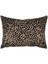 Leopar Bej Süet Dijital Baskılı Dikdörtgen Dekoratif Kırlent Kılıfı - Çift Taraflı Bej 50X35 1