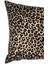 Leopar Bej Süet Dijital Baskılı Dikdörtgen Dekoratif Kırlent Kılıfı - Çift Taraflı Bej 50X35 2