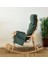 Santorini Kapitoneli Sallanan Sandalye Dinlenme ve Tv Koltuğu Yeşil 4
