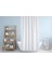 Beyaz Banyo Perdesi Tek Kanat | 180X200 cm Polyester Kumaş Duş Perdesi | Su Geçirmez Banyo Duş Perdesi | Küvet Perdesi Beyaz | Düz Renk Banyo Perdesi 3