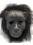 Siyah Renk Eva Goril Maskesi - Siyah Peluşlu Tüylü Orangutan Maskesi 1