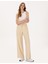 Kadın Bej Loose Fit Kanvas Pantolon 50318198-VR011 1