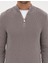 Erkek Açık Gri Melanj Slim Fit Dik Yaka Fermuarlı Triko Kazak 50317363-VR091 6