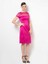 Midi Boy Kısa Kollu Elbise Fuşya Y1511020_003 7