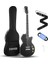 Lp Elektro Gitar Kiti Tam Boy Gitar Başlangıç Seti 90 cm (39 Inç) Tek Parça Gövde, Çanta, Askı, Tel (Lp Stili, Siyah) 1