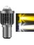 Aksesuar Otomobil Araç Motosiklet Mercekli Far Ampulü LED Far Çift Renk Sarı-Beyaz Csp LED Lamba Delici Yayıcı S2 Uzun Kısa 1 Adet BA20D H6 1
