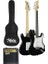 AGE-80BK Amfili Full Elektro Gitar Seti 4/4 Yetişkin 39 Inç White Black 2