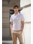 Erkek %100 Pamuklu Lakost Kumaş Regular Fit Polo Yaka T-Shirt 2