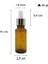 Amber 20 ml Metal Gümüş Sızdırmaz Kapaklı Dropper Damlalık Cam Şişe 42 Adet 2