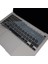 Macbook Air M1 13INÇ Klavye Koruyucu Türkçe Q Ombre A2179 A2337 ile Uyumlu Siyah Gri 1