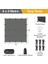 Tarp Gölgelik Tente, Taşınabilir Örtü Branda Çok Işlevli Outdoor Açık Hava Kamp Seyahat Tente Branda Güneşlik Karavan Tente Yan Çadır Gölgelik - 300X300 cm - Gri 2