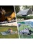 Tarp Gölgelik Tente, Taşınabilir Örtü Branda Çok Işlevli Outdoor Açık Hava Kamp Seyahat Tente Branda Güneşlik Karavan Tente Yan Çadır Gölgelik - 300X300 cm - Gri 5