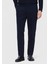 Lacivert Düz Dokuma Jogging Fit Casual Pamuk Karışımlı Pantolon 3