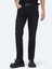 Siyah Slim Fit Denim Pamuk Karışımlı Pantolon 2