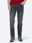 Gri Slim Fit Denim Pamuk Karışımlı Pantolon 2