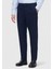 Lacivert Düz Dokuma Jogging Fit Casual Pamuk Karışımlı Pantolon 2
