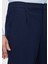Lacivert Düz Dokuma Jogging Fit Casual Pamuk Karışımlı Pantolon 3