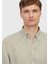 Kum Düz Dokuma Casual Gömlek 3