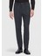 Antrasit Düz Dokuma Modern Fit Casual Pantolon 2