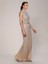 Sırt Dekolteli Boncuk İşlemeli Maksi Boy Elbise Bej K1961104_024 2