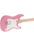 Squier Sonic Stratocaster Ht H, Maple Fingerboard, Beyaz Pickguard, Flaş Pembe 5