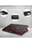 Notebook Soğutucu Stand| 5 Adet Sessiz Fanlı Laptop Soğutma Pedi, 2200 Rpm, Ayarlanabilir Fan Sistemi, Ledli, 14–17 Inç Uyumlu 3