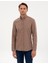 Erkek Vizon Slim Fit Uzun Kollu Gömlek 50316751-VR052 1