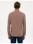 Erkek Vizon Slim Fit Uzun Kollu Gömlek 50316751-VR052 5