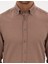 Erkek Vizon Slim Fit Uzun Kollu Gömlek 50316751-VR052 6