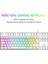 Trol Blue Switch Mini Rgb Oyun Klavyesi Gaming Mekanik 62 Tuşlu 18 Rgb LED USB Tip-C Kablosu Beyaz 2