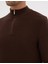Erkek Kahverengi Slim Fit Dik Yaka Fermuarlı Triko Kazak 50317397-VR029 7