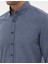 Erkek Koyu Mavi Flanel Dokulu Slim Fit Uzun Kollu Gömlek 50316751-VR032 7