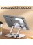 Tablet Standı 360 Derece Dönebilen Tablet Stand Katlanabilir Metal Tablet Tutucu Standı Tablet ve Telefon Tutucu Stant Tablet Tutucu Metal (Açık Gri) 3