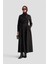 Düğmeli Elbise 25KD1702 Siyah 1